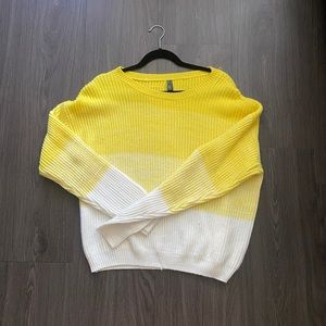 Yellow/white Alya sweater